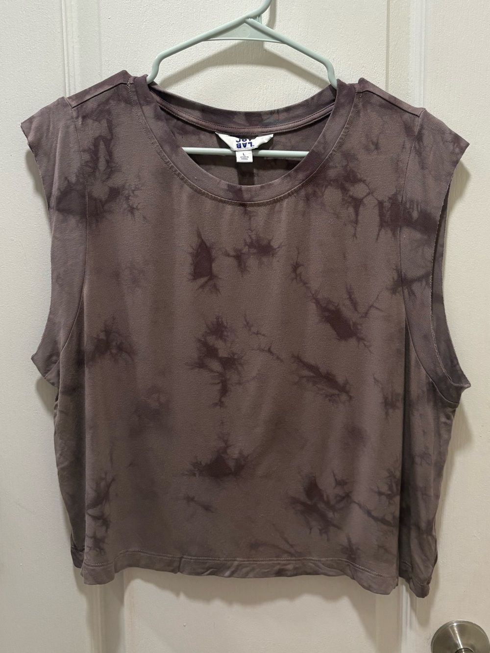 JoyLab Brown Tie-Dye Tank Top